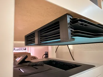 X2D, P2S, A1, P1S Build Plate Holder (Under Desk)