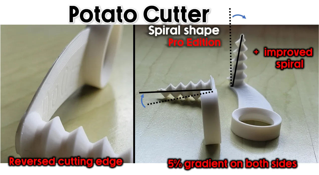 Potato Cutter - spiral shape - Version 2.0 view 2