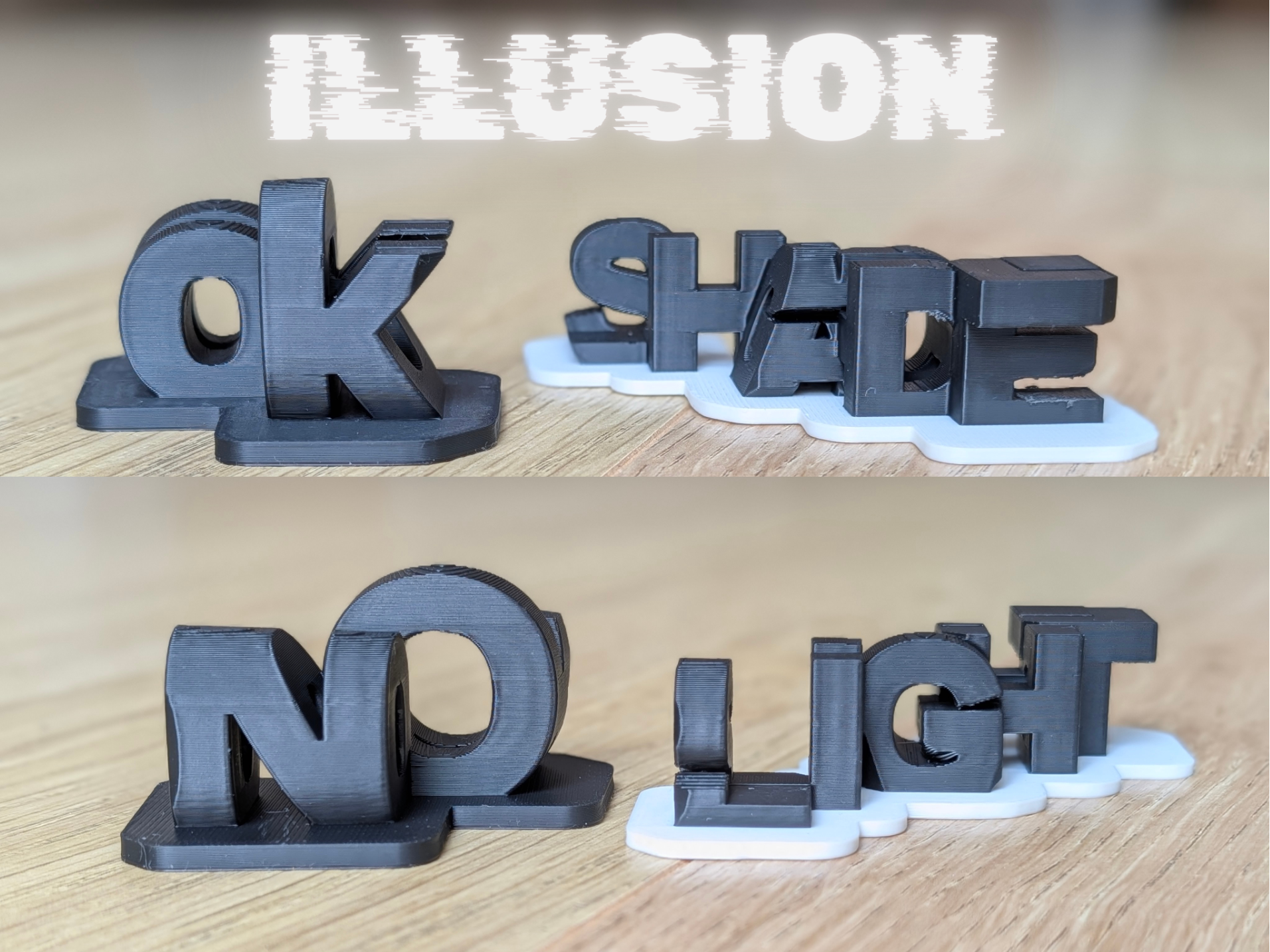 Parametric Dual-Text Illusion