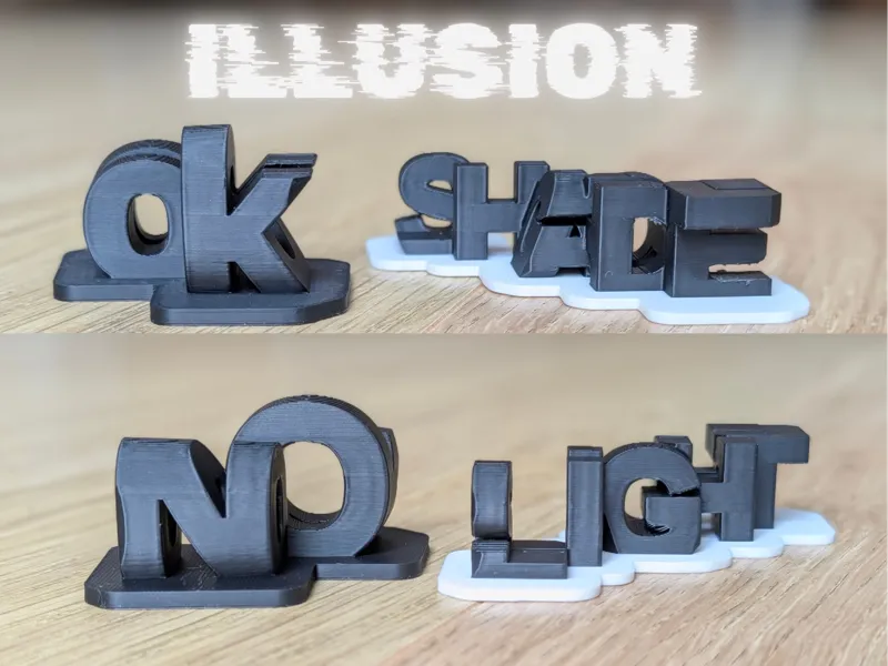 Parametric Dual-Text Illusion