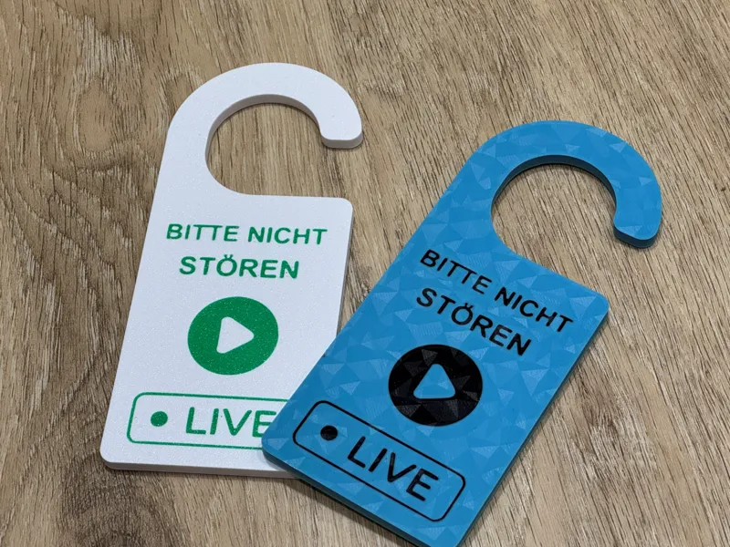 Bitte Nicht Stören Live Türschild