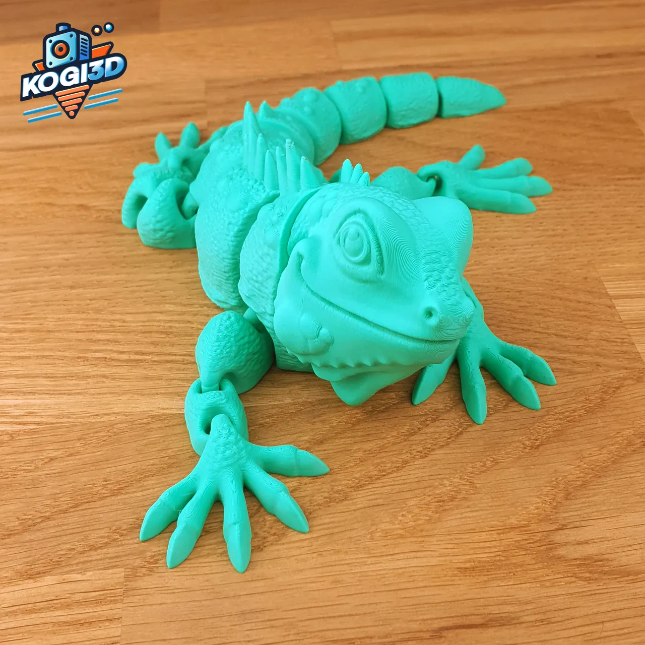 Print in Place Articulated Iguana view 4