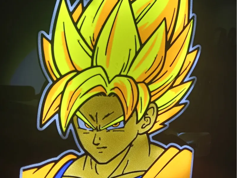 Lightbox dragon ball Goku