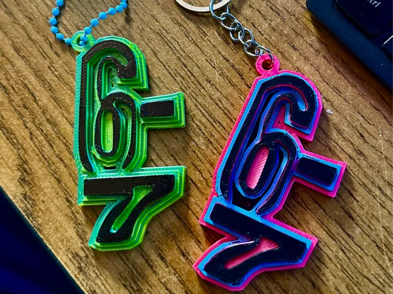 67 vIRAL kEYCHAIN pENDANT