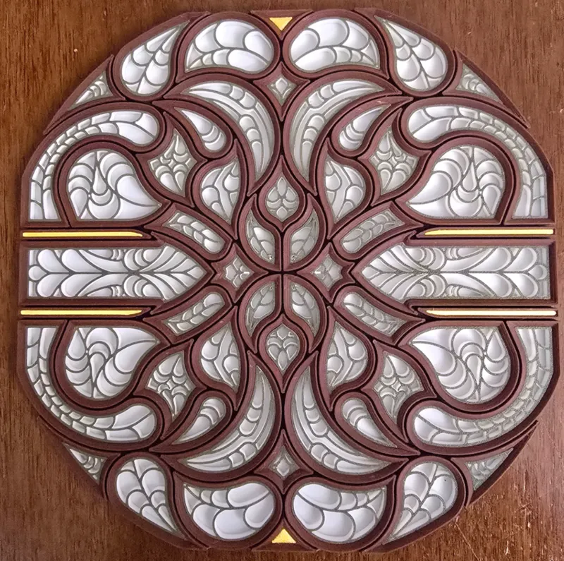 Geometric Tracery Tile- Original Design #4