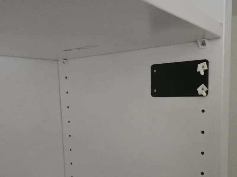 IKEA PAX Railing Offset guide For Shorter Cabinets