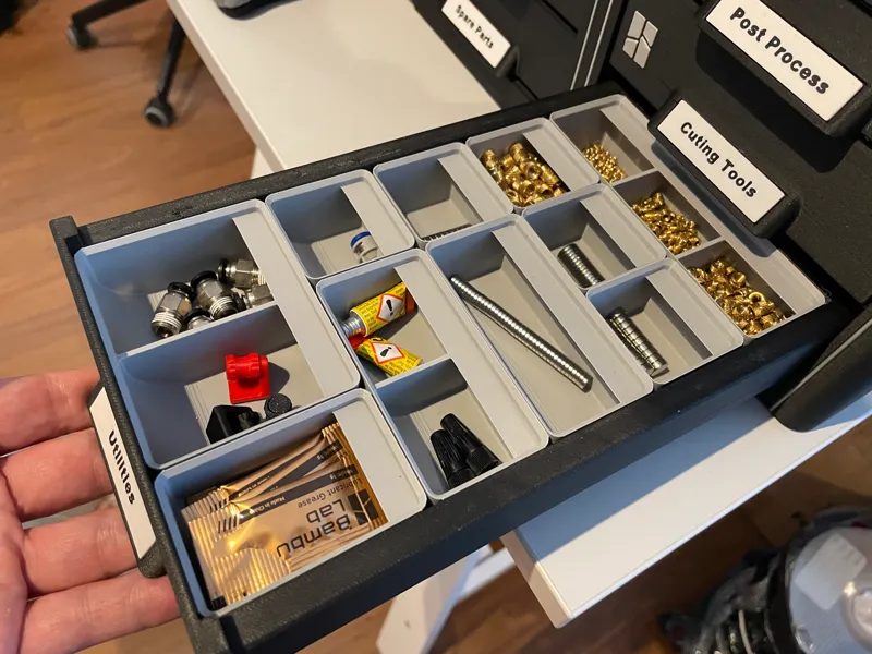 Assorted AMS Stand Gridfinity Drawer Bins