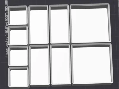Gridfinity Boxes 1x1x5 2x1x5 2x2x5