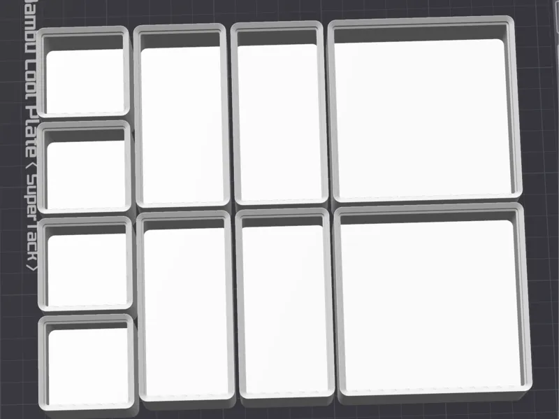 Gridfinity Boxes 1x1x5 2x1x5 2x2x5