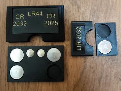 Coin Cell Organizer with Labels