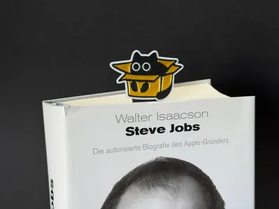 Cute cat in box bookmark - AMS and NoAMS Version