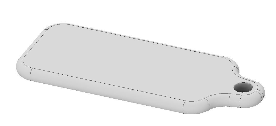 Miniatura 2 do modelo 3D Customizable Text Keychain Blank - scalable