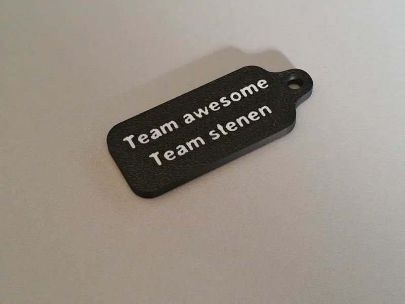 Customizable Text Keychain Blank - scalable