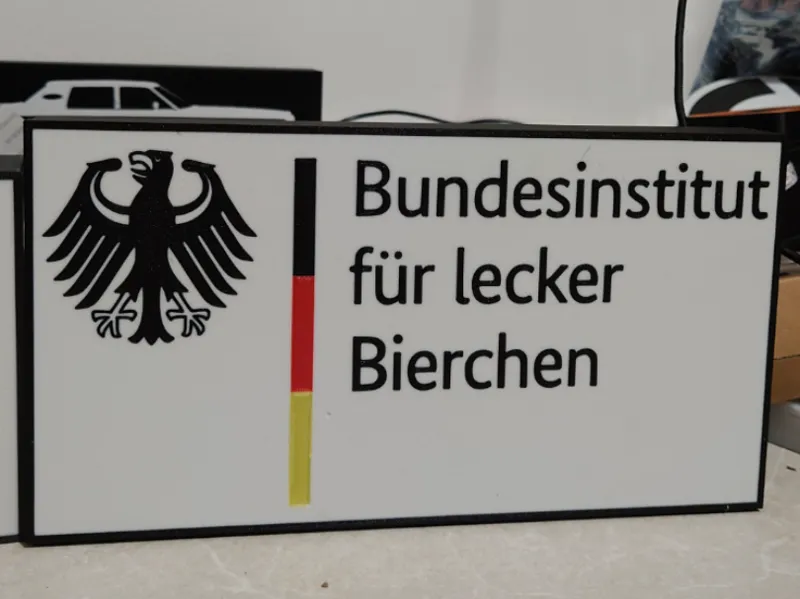 Bundesinstitut für lecker Bierchen Lichtbox