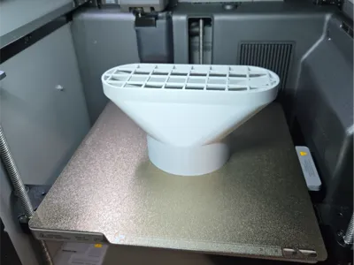 External Exhaust Adapter (~7" oval to 4" round )