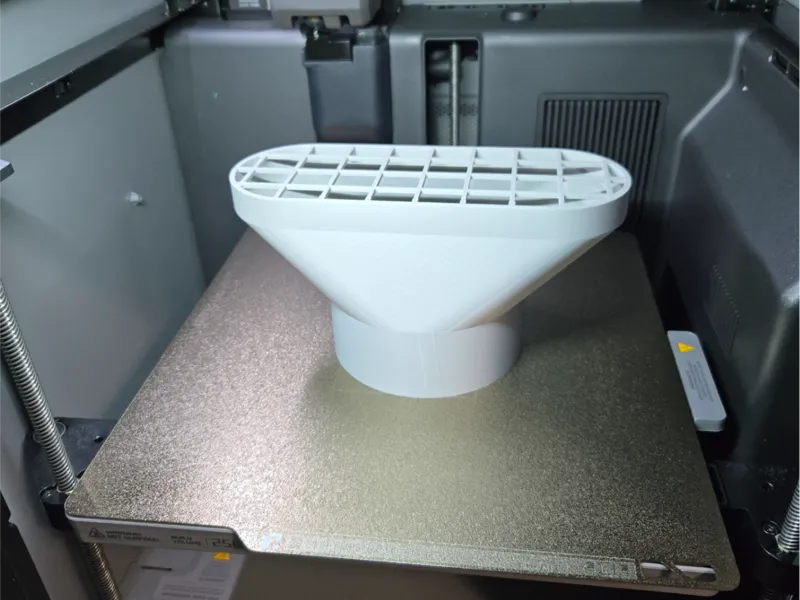 External Exhaust Adapter (~7" oval to 4" round )