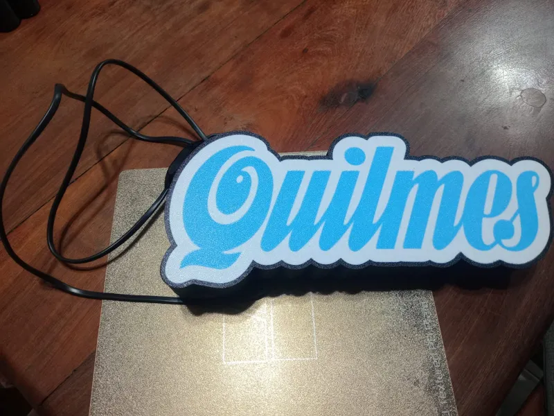 Caja de luz/Letrero Quilmes