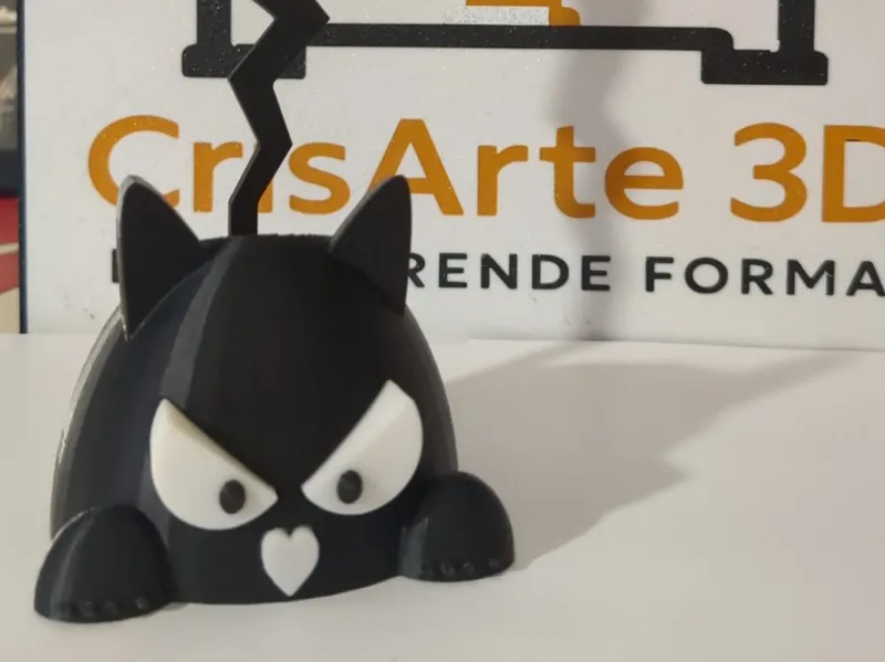 gatto arrabbiato porta spazzolini e altro