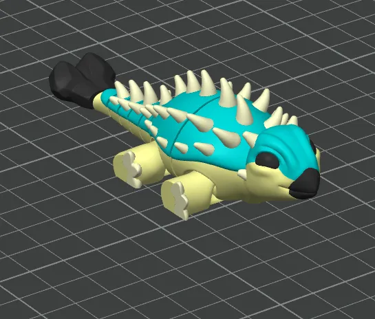 Articulated Baby Ankylosaurus view 2