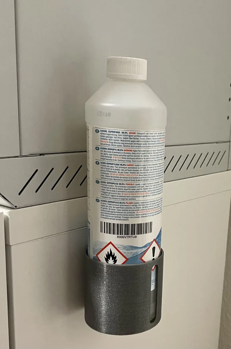 Isopropanol bottle holder
