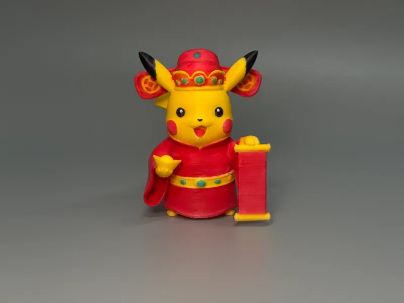 Pikachu God of Wealth