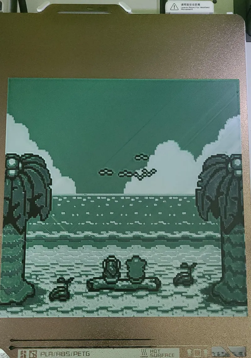 TLoZ Link's Awakening Beach Scene Hueforge