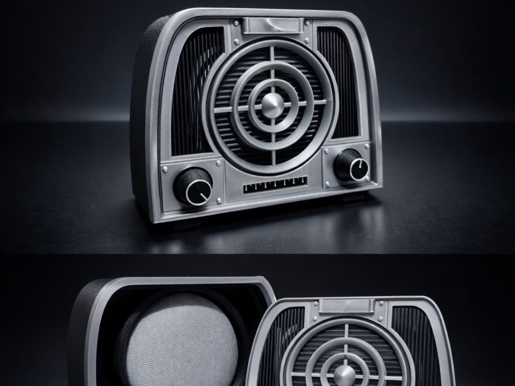 Retro radio  Google nest enclosure 
