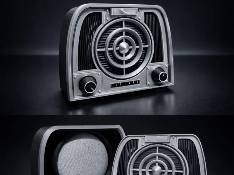 Retro radio Google nest enclosure