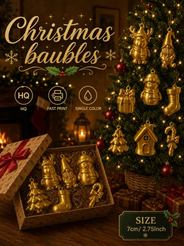 Letrero o emblema decorativo: Christmas Baubles – Part 1 — vista de referencia 2