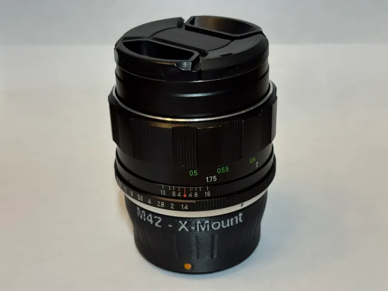 M42 lens to Fuji X-mount adapter