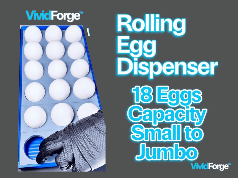 Egg Dispenser Rolling Egg Storage |18 Capacity 