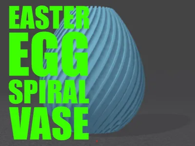 The Easter Egg Spiral Vase 8cm