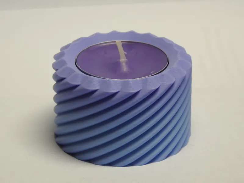 Teelicht halter Spiral