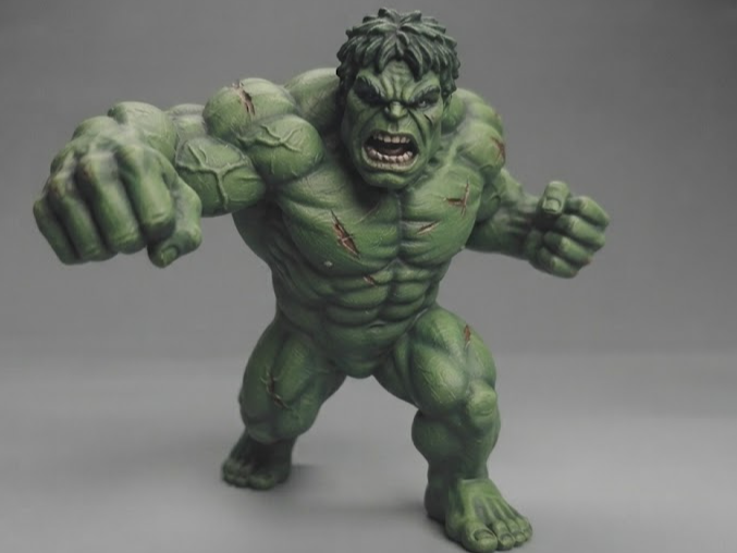 Chibi Hulk Smash Figurine 3D model