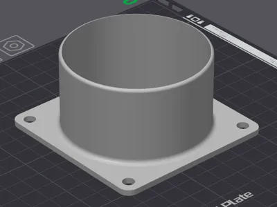 Fan/vent tube adapter