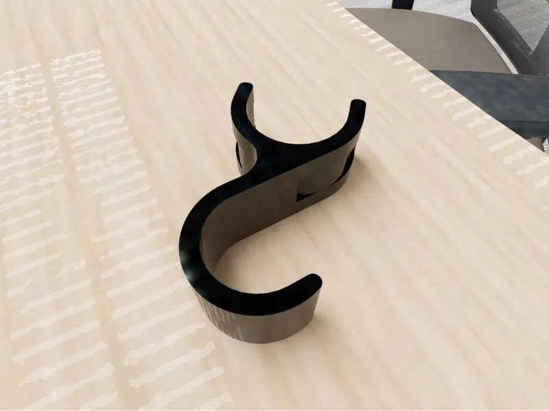 Steering wheel hanger for 40mm roll cage / bar