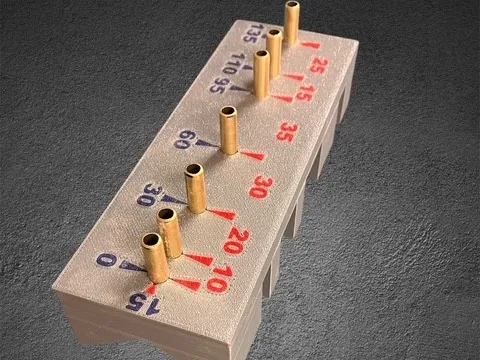 jig for drilling dowel hinges for RC models