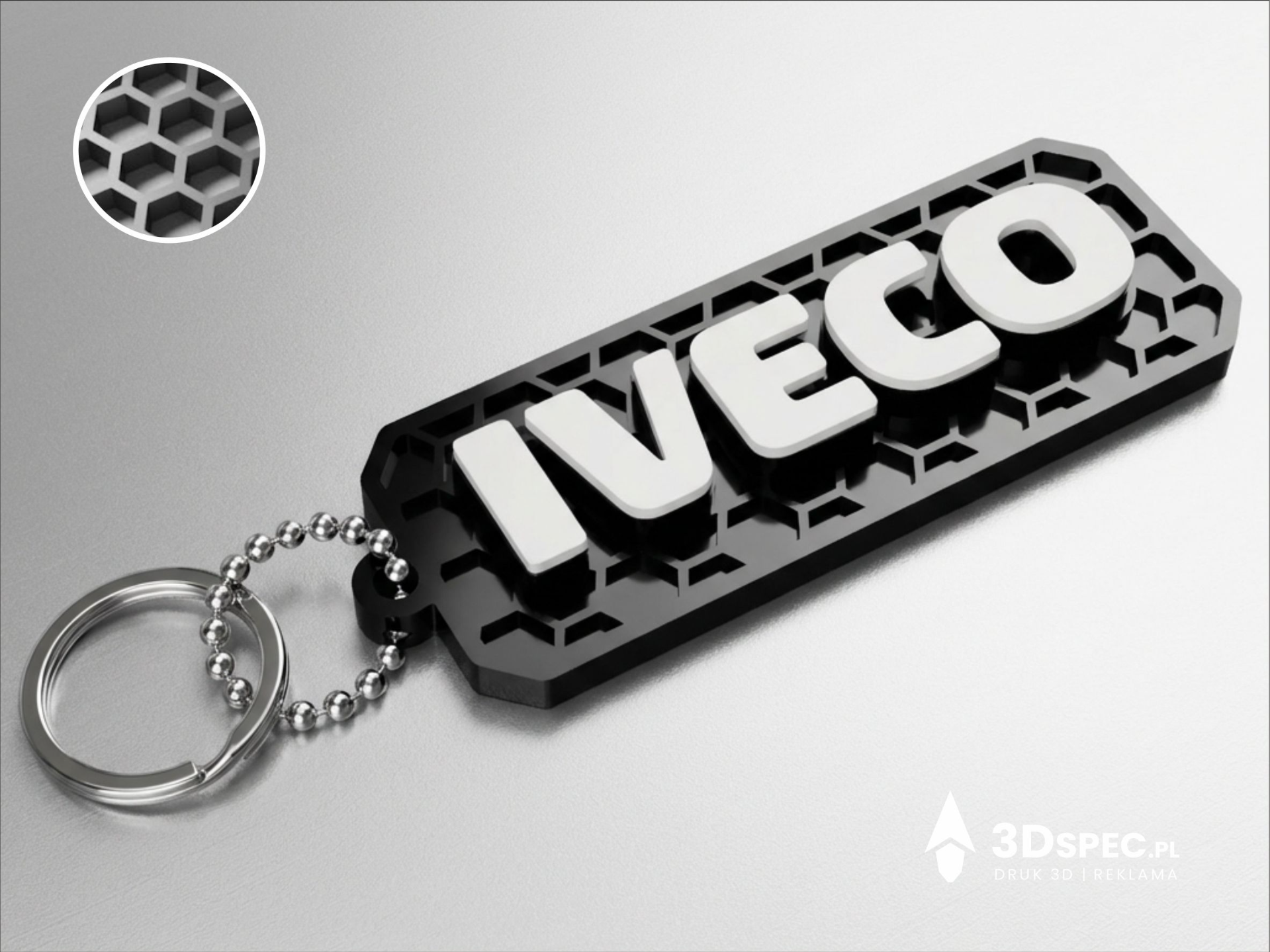 Iveco logo keychain