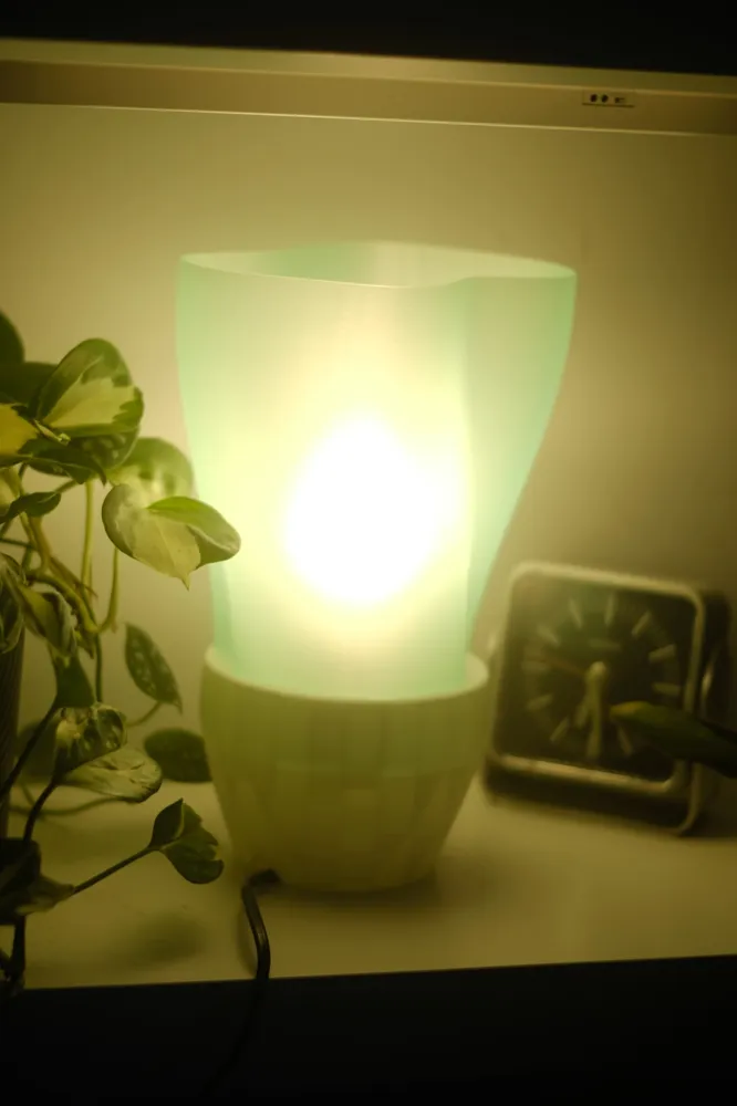 Flowing Lamp. E14 mount Lamp and Lampshade by Abstractia Design ...
