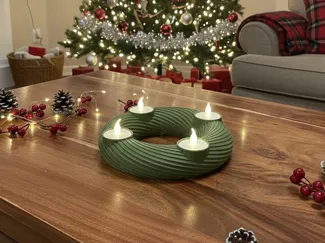 Adventskranz für LED Teelicht 