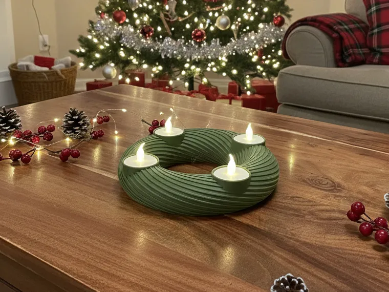 Adventskranz für LED Teelicht 
