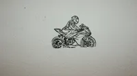 Motard sur sa moto — photo 3