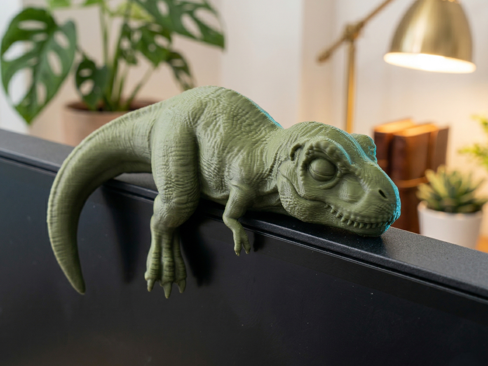 Sleeping T-Rex Monitor Sitter