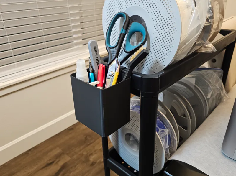 Ikea VESKEN Cart clip-on tool holder cup bin