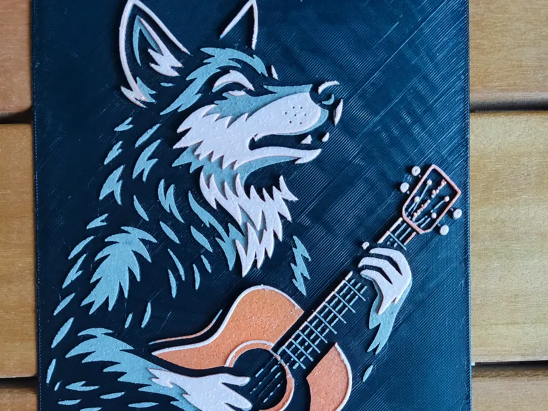 The guitarist wolf
