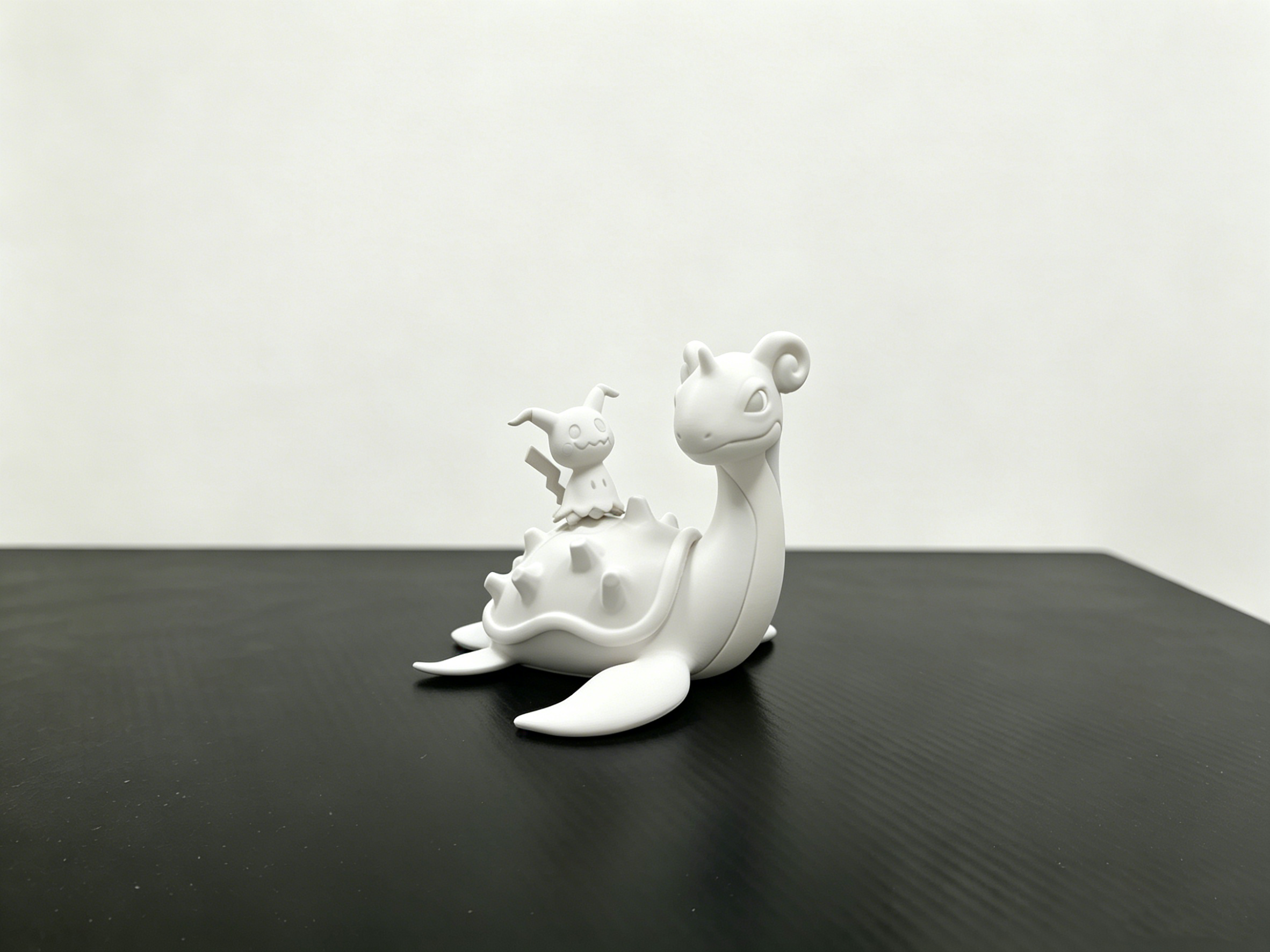 Miniatura 3 do modelo 3D 宝可梦拉普拉斯乘龙与谜拟Q  可爱组合手办 无需AMS 拆件 多色