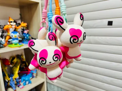 Spinda Multi-color Print in Place Pendant