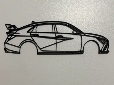 Elantra N Silhouette Wall Art