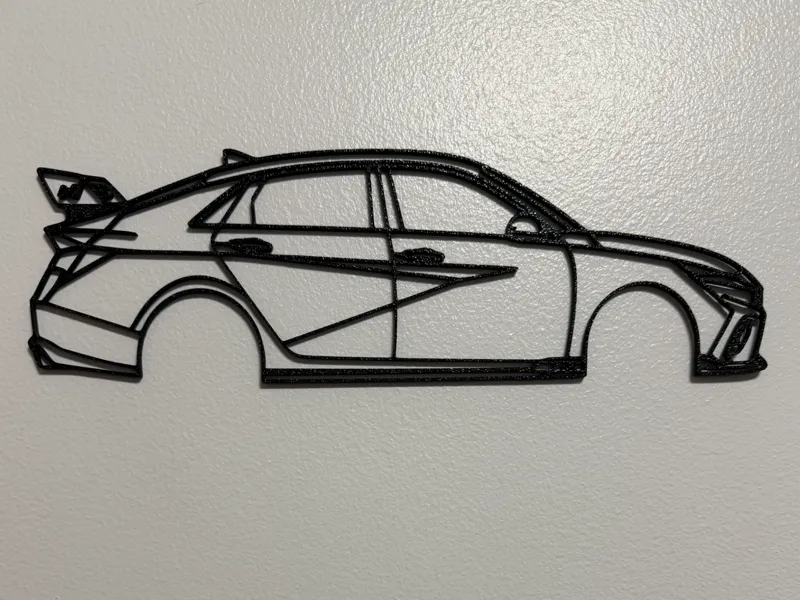 Elantra N Silhouette Wall Art