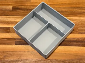 Gridfinity tray with 3 compartments - 3x3